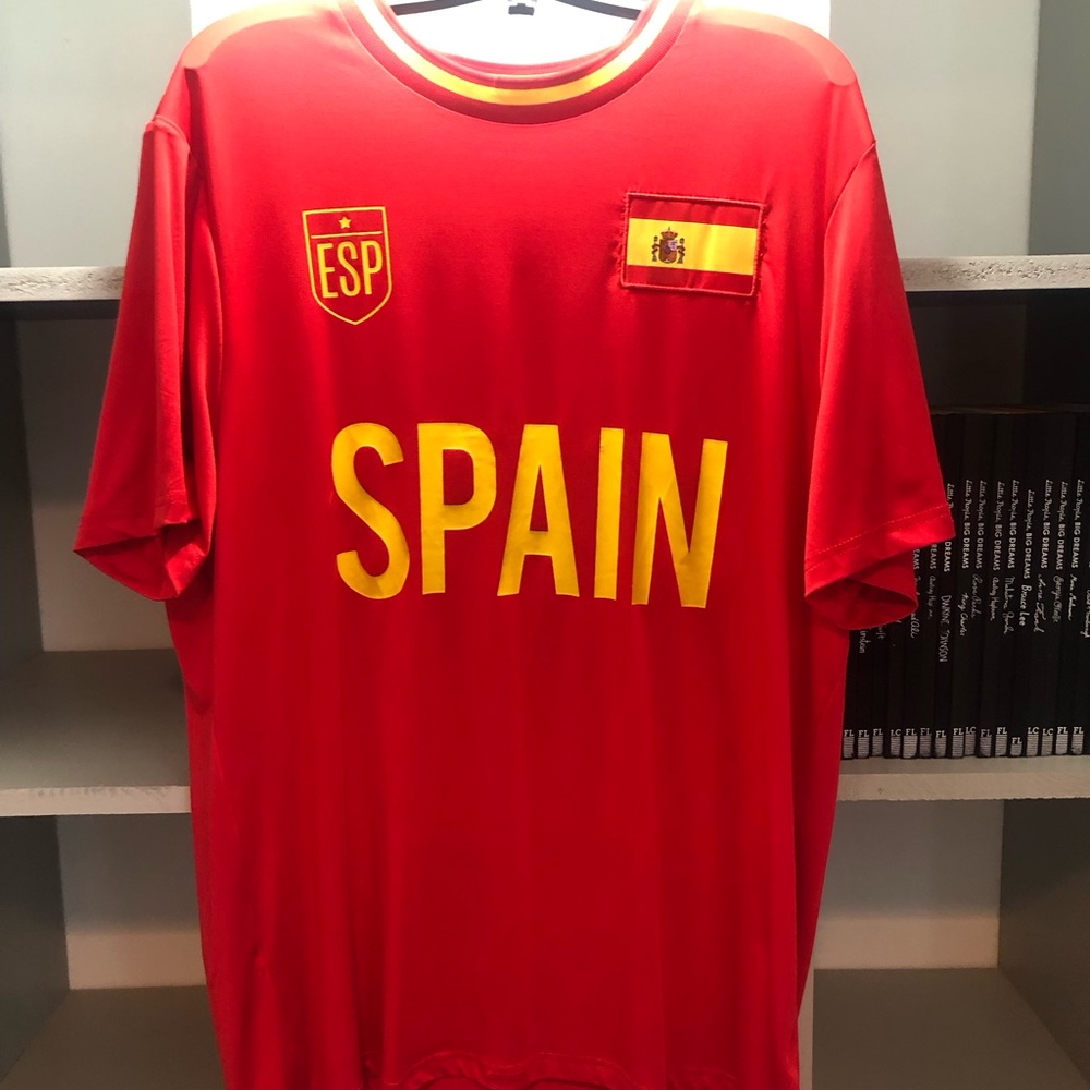 Joe Fresh Red Jersey with Yellow Trim
